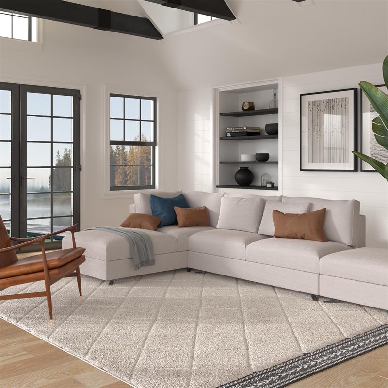 Denali Bijou Cream Polypropylene Tufted Area Rug