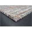 Granada Ezra Ivory Blue Orange and Rust Olefin Shag Area Rug