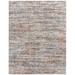 Granada Ezra Ivory Blue Orange and Rust Olefin Shag Area Rug