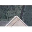 Essentials Abstract Orange Sage Blue Gray Ivory and Mauve Olefin Area Rug