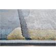 Essentials Abstract Orange Sage Blue Gray Ivory and Mauve Olefin Area Rug