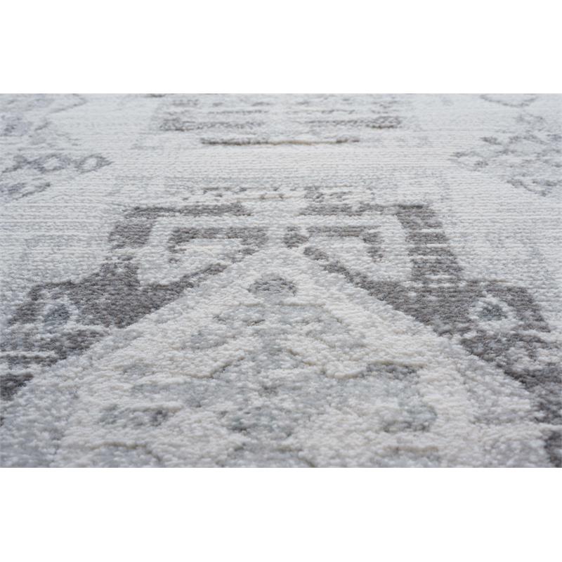 Essentials Whispers Ivory Gray and Beige Olefin Area Rug