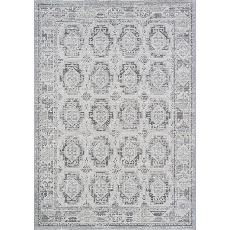 Essentials Whispers Ivory Gray and Beige Olefin Area Rug