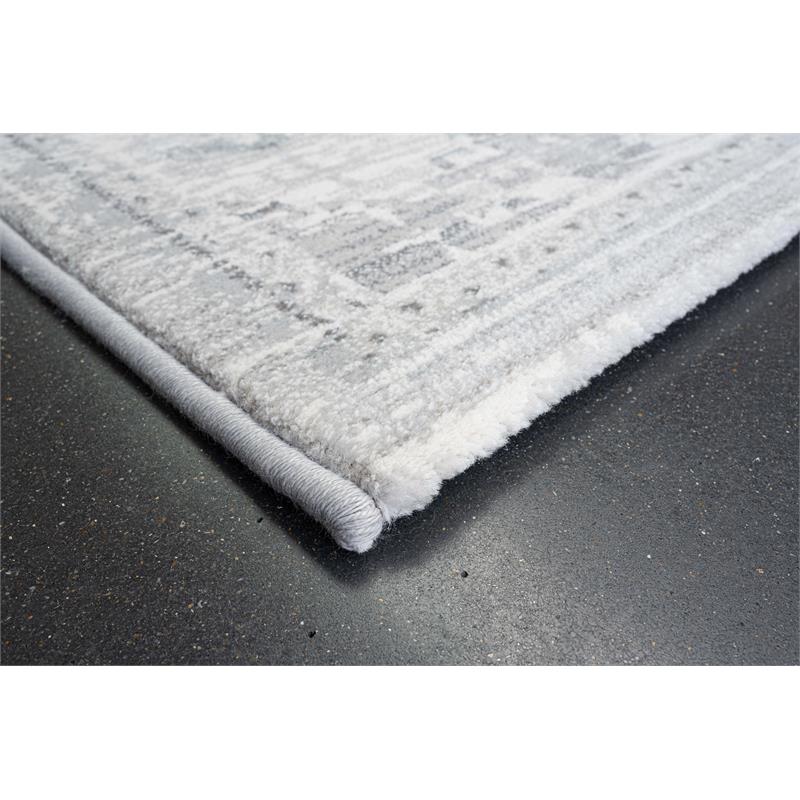 Essentials Whispers Ivory Gray and Beige Olefin Area Rug