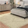 Sonoma Benzara Beige and White Viscose Area Rug