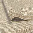 Sonoma Benzara Beige and White Viscose Area Rug