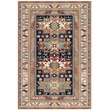 Sonoma Gypsy Rust Black Ivory Aqua Viscose Area Rug