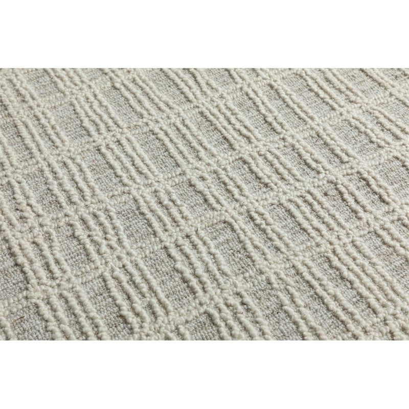 Abbey Latriss Ivory and Natural Wool Handwoven Area Rug