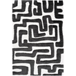 Luna Meara Black and Ivory Recycled Polyester Area Rug