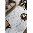 Nube Messina Ivory and Charcoal Recycled Polyester Area Rug