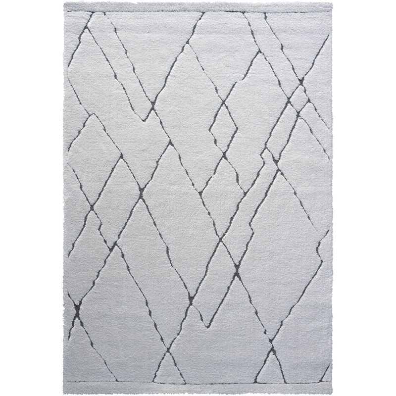 Nube Messina Ivory and Charcoal Recycled Polyester Area Rug