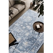 Eno Elmina Blue Ivory and Beige Viscose  Area Rug