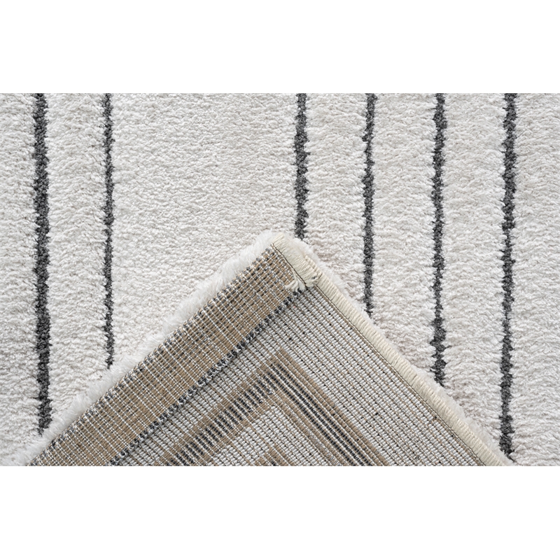 Nube Forli  Ivory and Charcoal Recycled Polyester Area Rug