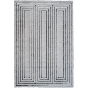 Nube Forli  Ivory and Charcoal Recycled Polyester Area Rug