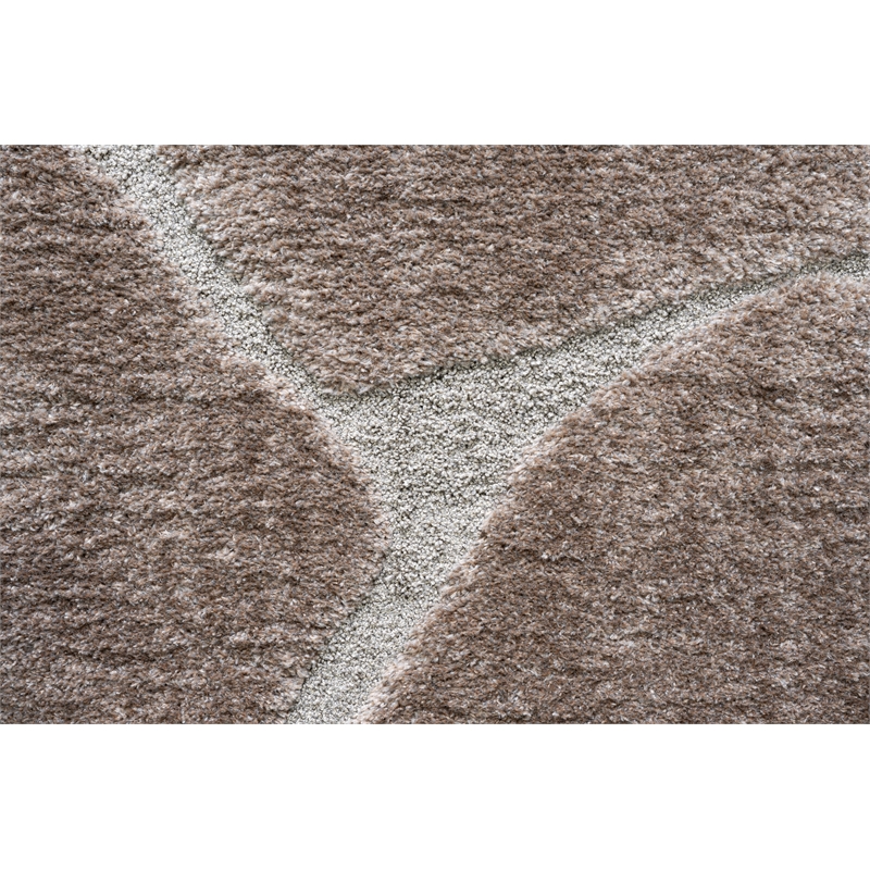 Nube Giraffe Chocolate and Brown Recycled Polyester Area Rug