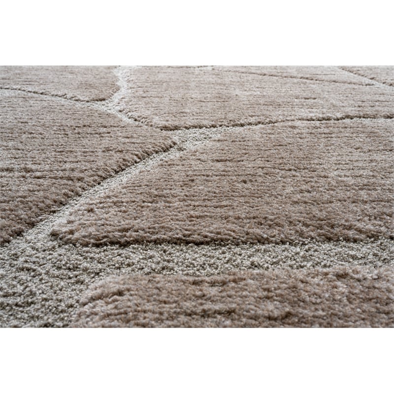 Nube Giraffe Chocolate and Brown Recycled Polyester Area Rug