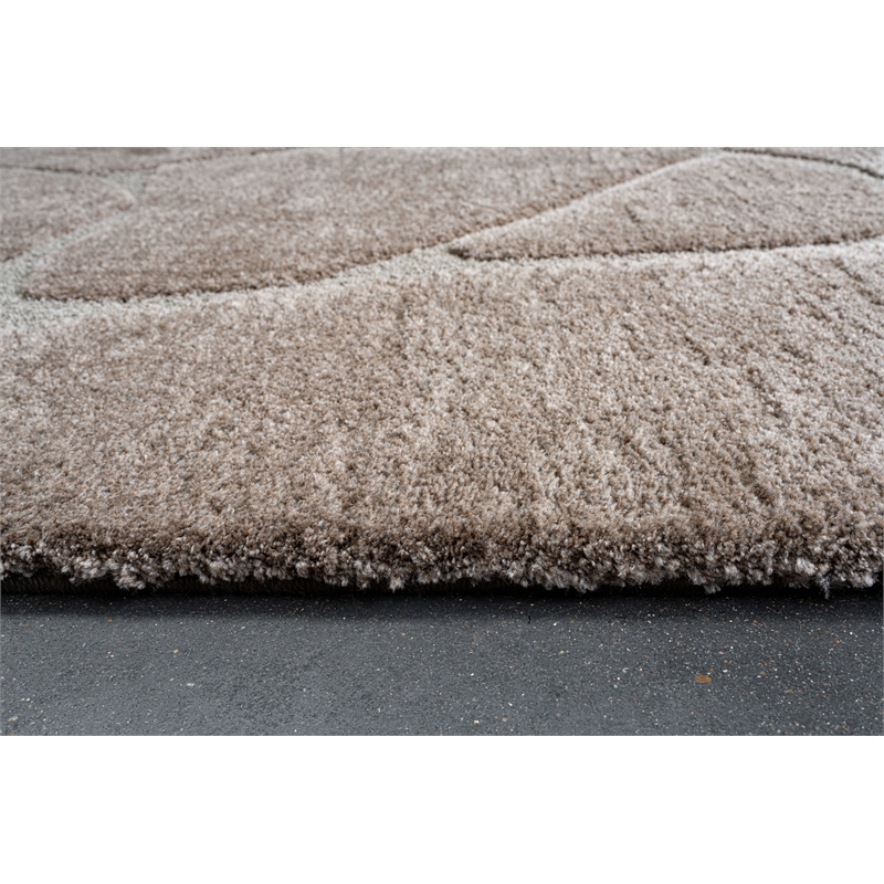 Nube Giraffe Chocolate and Brown Recycled Polyester Area Rug