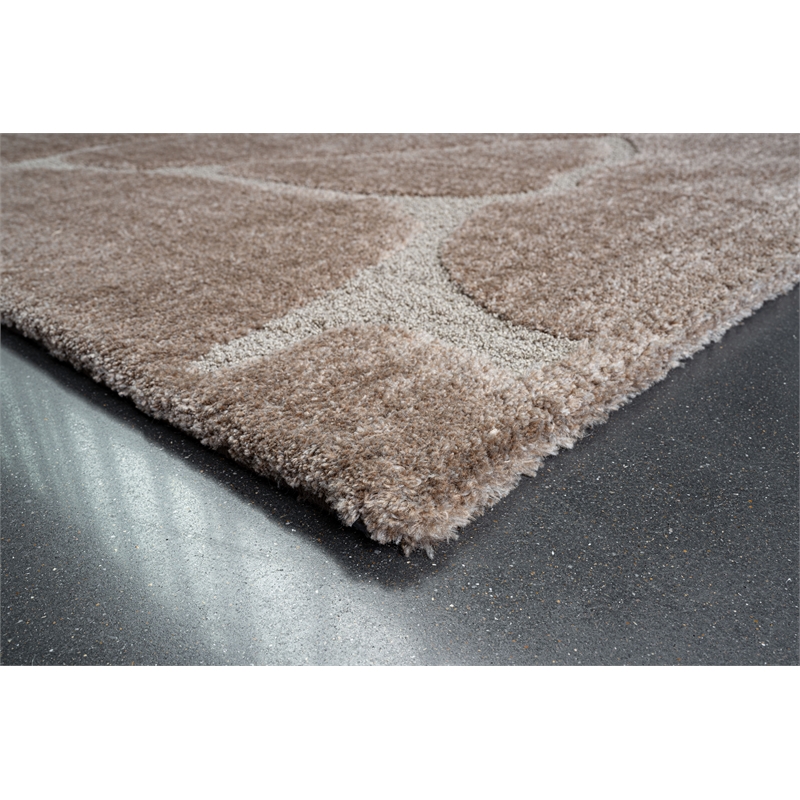 Nube Giraffe Chocolate and Brown Recycled Polyester Area Rug