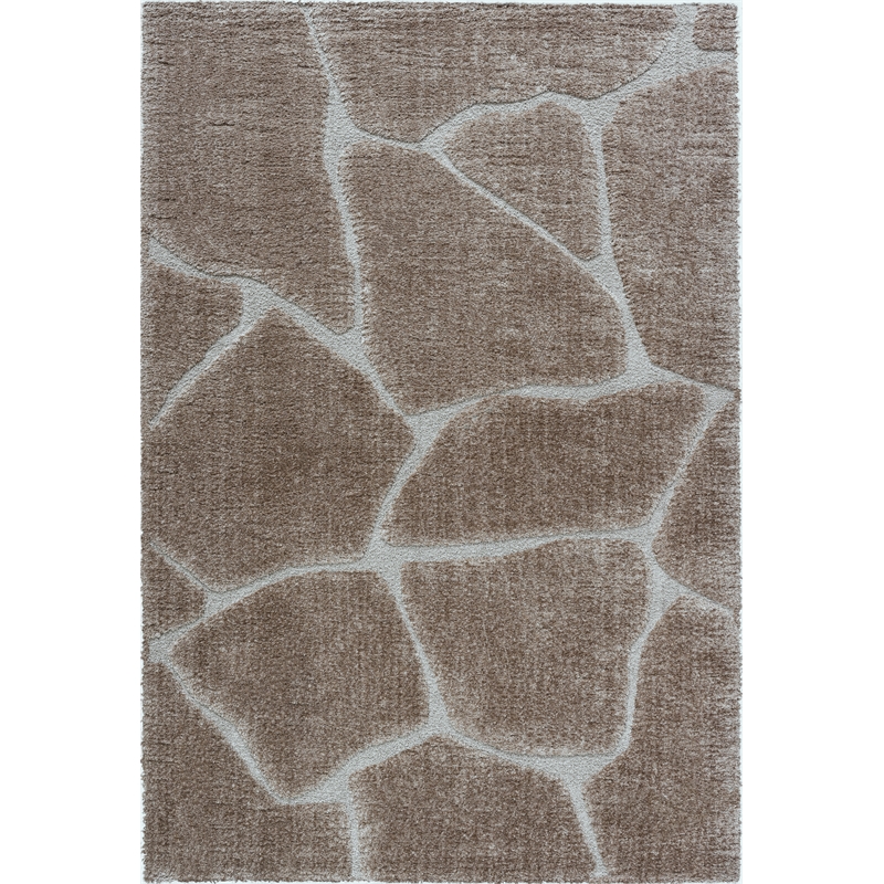 Nube Giraffe Chocolate and Brown Recycled Polyester Area Rug