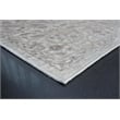 Eno Lyra Ivory Gray and Beige Viscose Area Rug