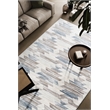 Eno Gamela Blue Brown Copper Grey Ivory Viscose Area Rug