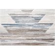 Eno Gamela Blue Brown Copper Grey Ivory Viscose Area Rug
