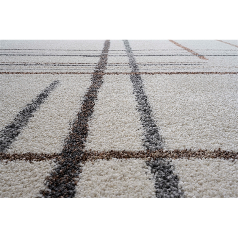 Granada Armandi Beige Brown Charcoal Multi Polypropylene Area Rug