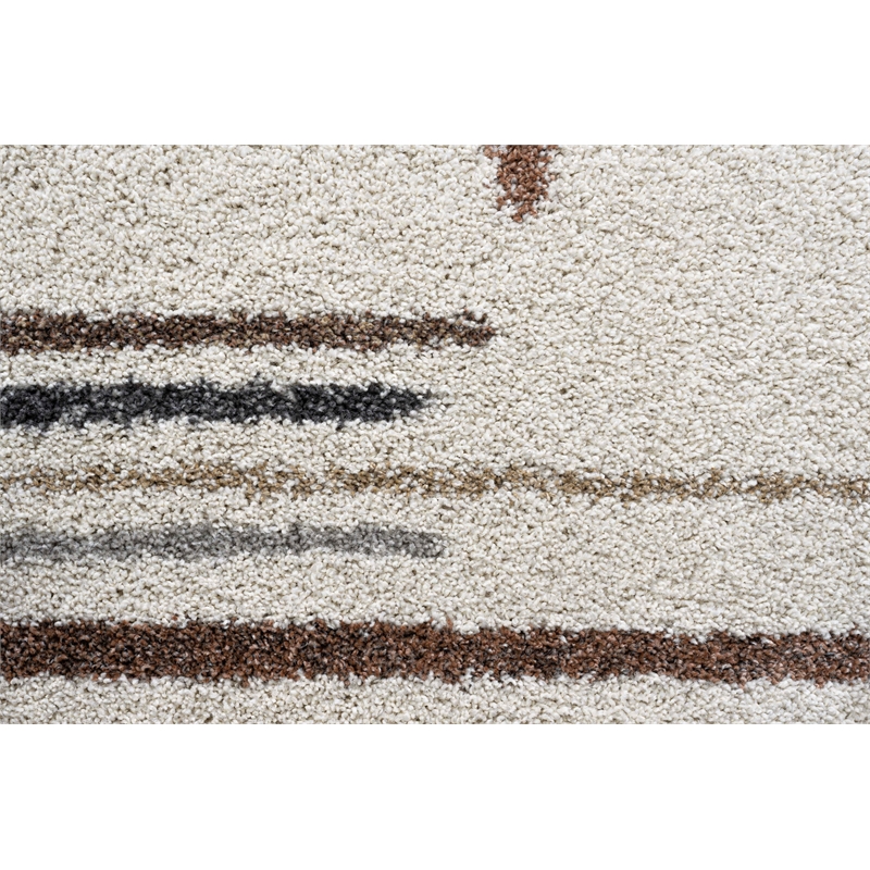 Granada Armandi Beige Brown Charcoal Multi Polypropylene Area Rug