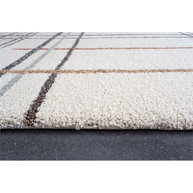 Granada Armandi Beige Brown Charcoal Multi Polypropylene Area Rug