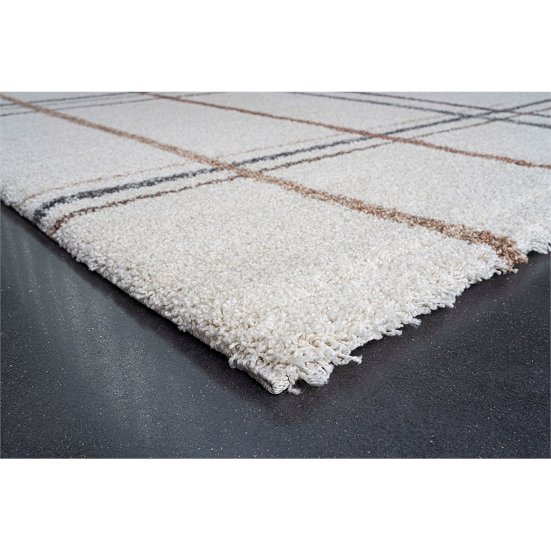 Granada Armandi Beige Brown Charcoal Multi Polypropylene Area Rug