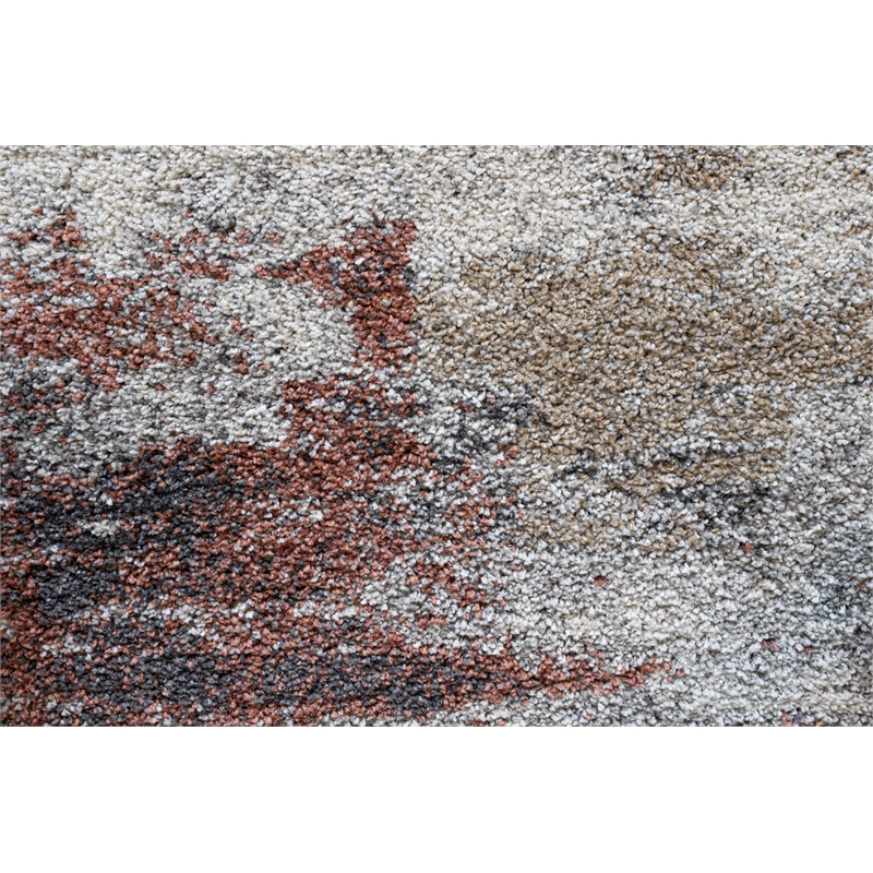 Granada Mavis Beige Charcoal Gold Gray Multi Polypropylene Area Rug