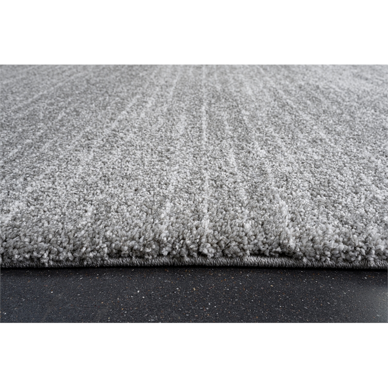 Granada Liora Gray Ivory and White Polypropylene Area Rug