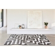 Luna Meara Gray and Ivory Recycled Polyester Area Rug