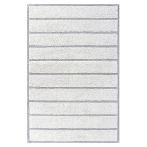 Indie Alana Ivory and Natural Wool High - Low Area Rug