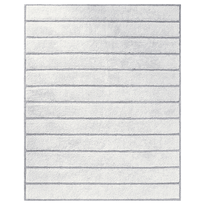 Indie Alana Ivory and Natural Wool High - Low Area Rug