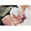 Essentials Eleanor Black Blush Pink Rose Peach and Green Polyester Area Rug