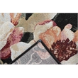 Essentials Eleanor Black Blush Pink Rose Peach and Green Polyester Area Rug