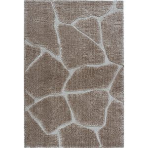 Nube Giraffe Chocolate and Brown Recycled Polyester Area Rug