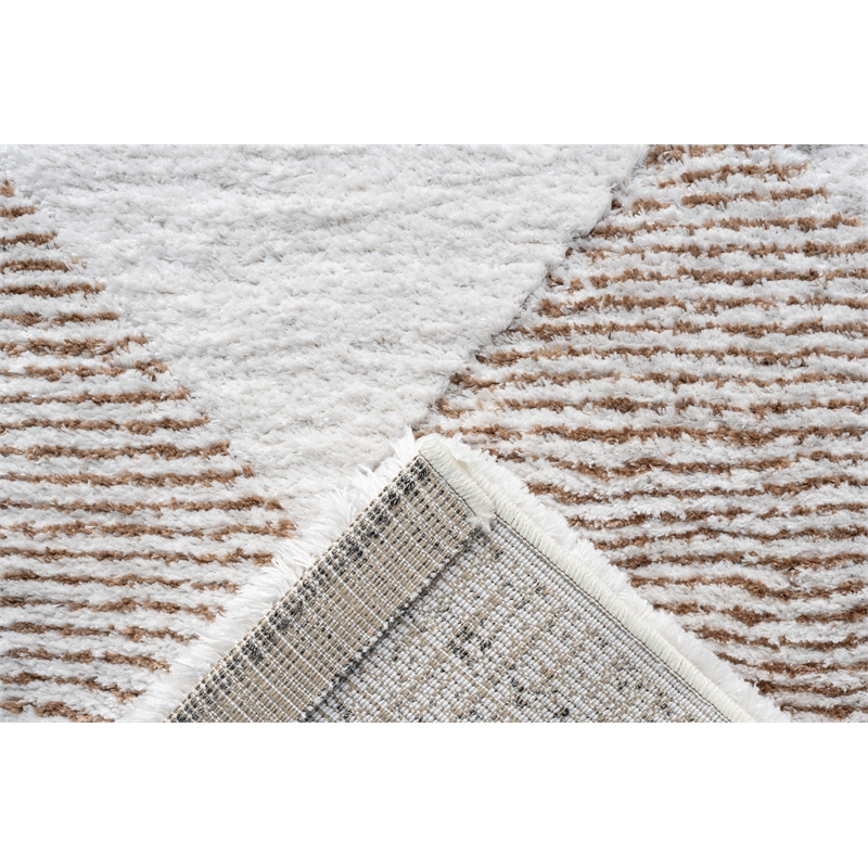 Nube Jester Ivory Brown Copper and Rust Recycled Polyester Area Rug