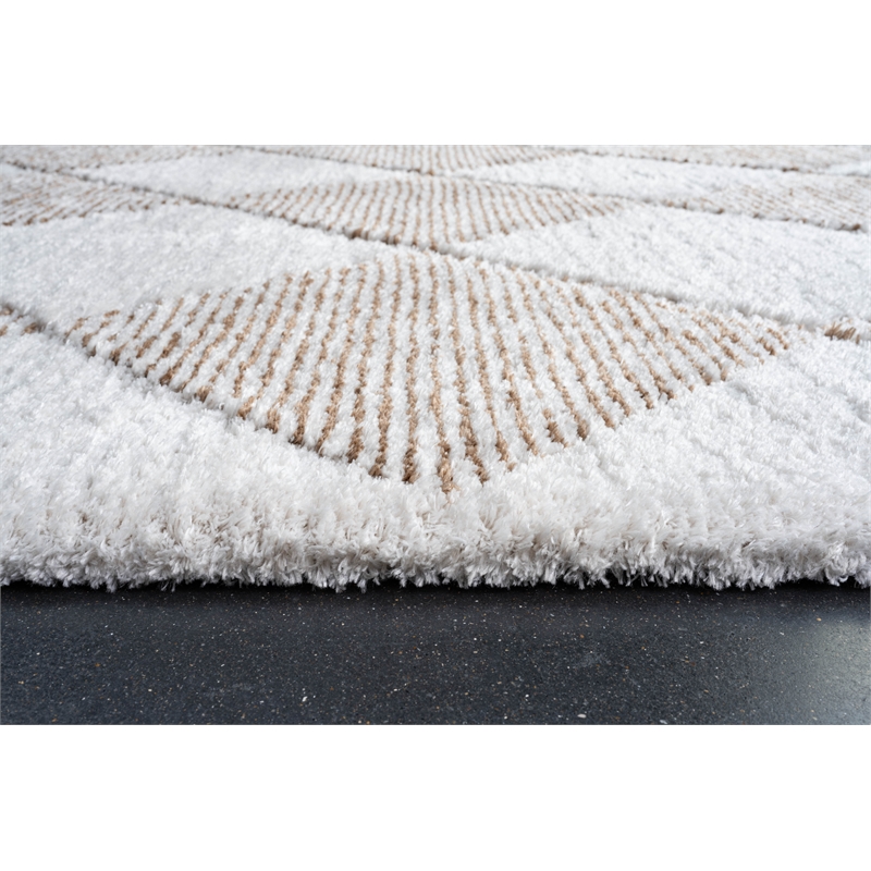 Nube Jester Ivory Brown Copper and Rust Recycled Polyester Area Rug