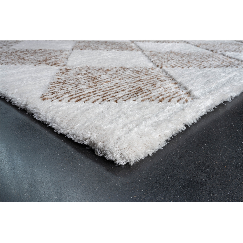 Nube Jester Ivory Brown Copper and Rust Recycled Polyester Area Rug