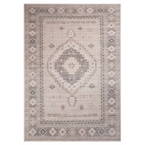 Malta Akira Natural Blush Multi-color Cotton Blend Washable Area Rug