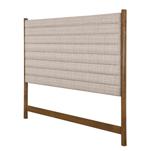 heritage natural wood post queen upholstered headboard by scott living