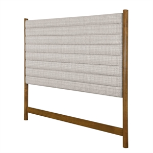 heritage natural wood post king upholstered headboard by scott living