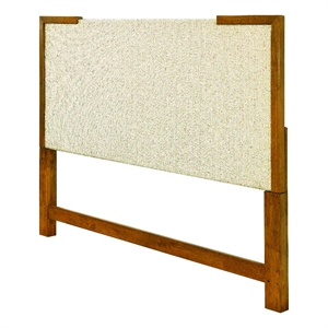heritage natural wood frame queen headboard with cut out design scott living