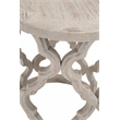 Essentials For Living Bella Antique Clover Wood End Table in Gray