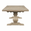 Essentials For Living Bella Antique Monastery Wood Dining Table in Gray