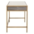 Essentials For Living Traditions Strand Resin Desk in Gray/Gold