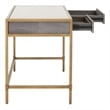 Essentials For Living Traditions Strand Resin Desk in Gray/Gold