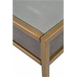 Essentials For Living Traditions Strand Resin Desk in Gray/Gold